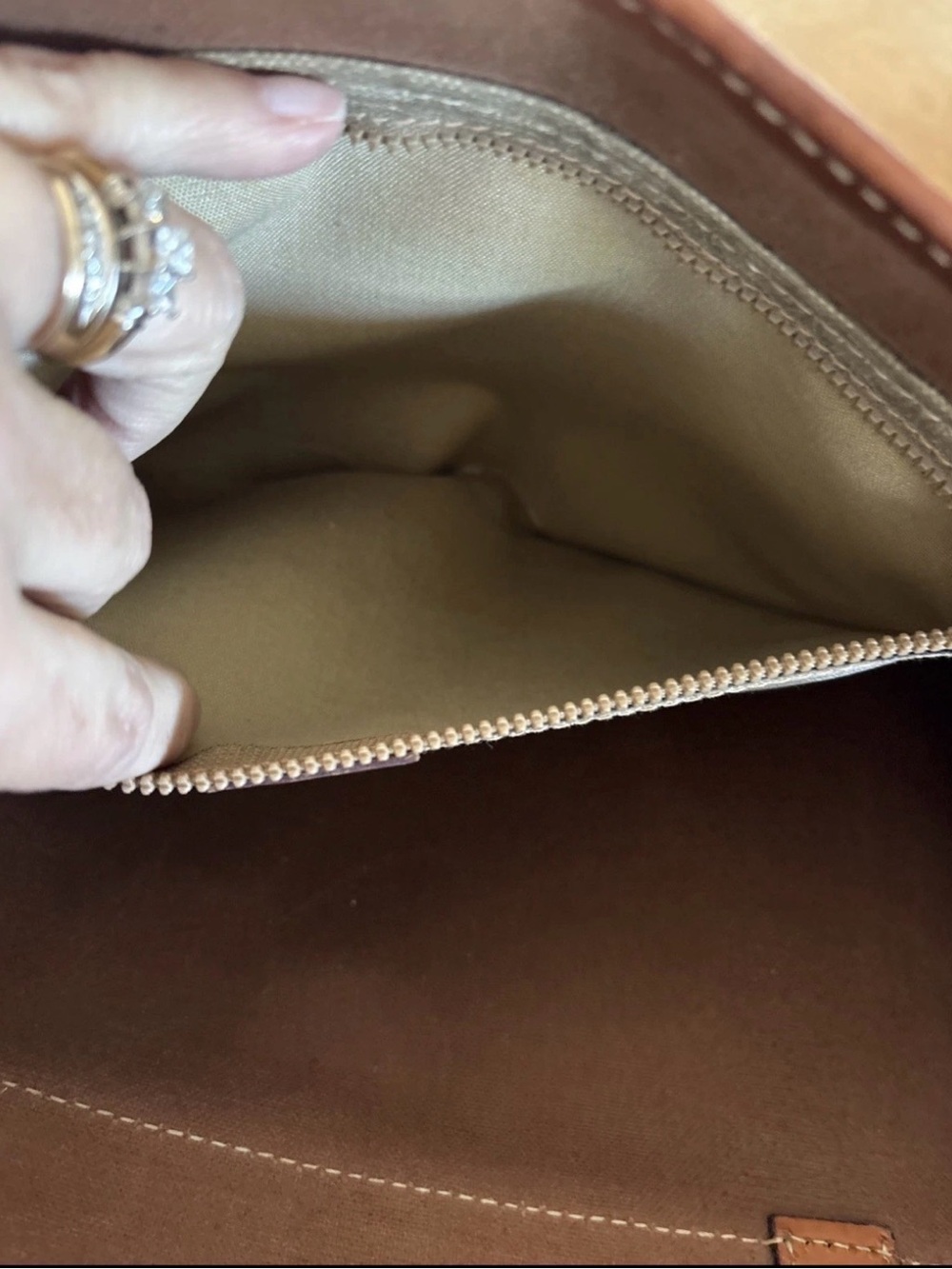 CELINE Vintage Large Celine Triomphe PVC And Leather Tote - Picture 7 of 13